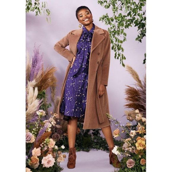 Modcloth Crisp City Streets Long Line Coat - Picture 2 of 11